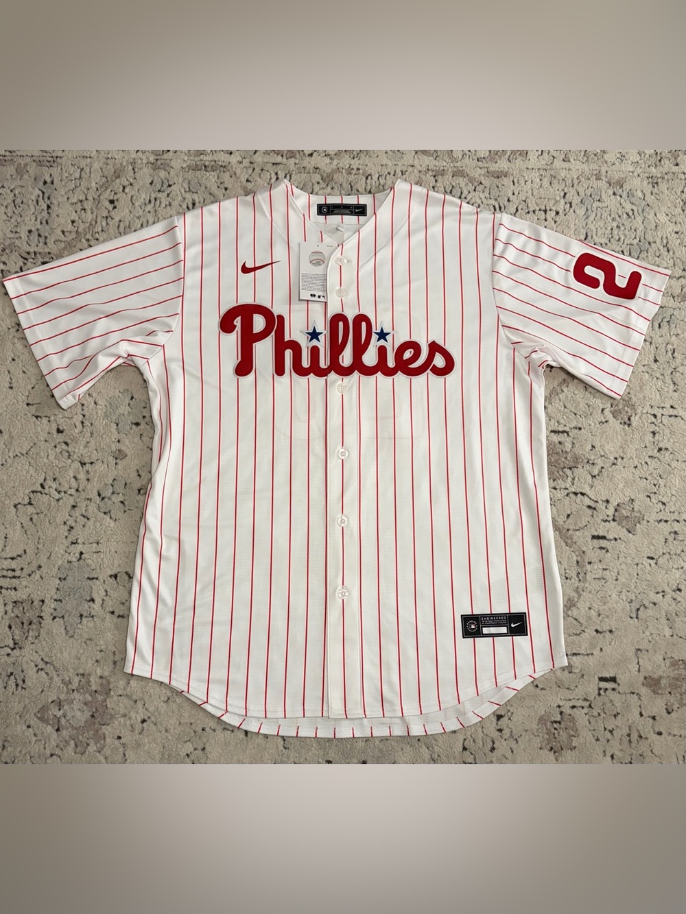 Nike Authentic Philadelphia Phillies Chase Utley #26 MLB Jersey Men’s Sz: Large - Picture 2 of 8